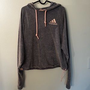 Purple and pink Adidas hoodie